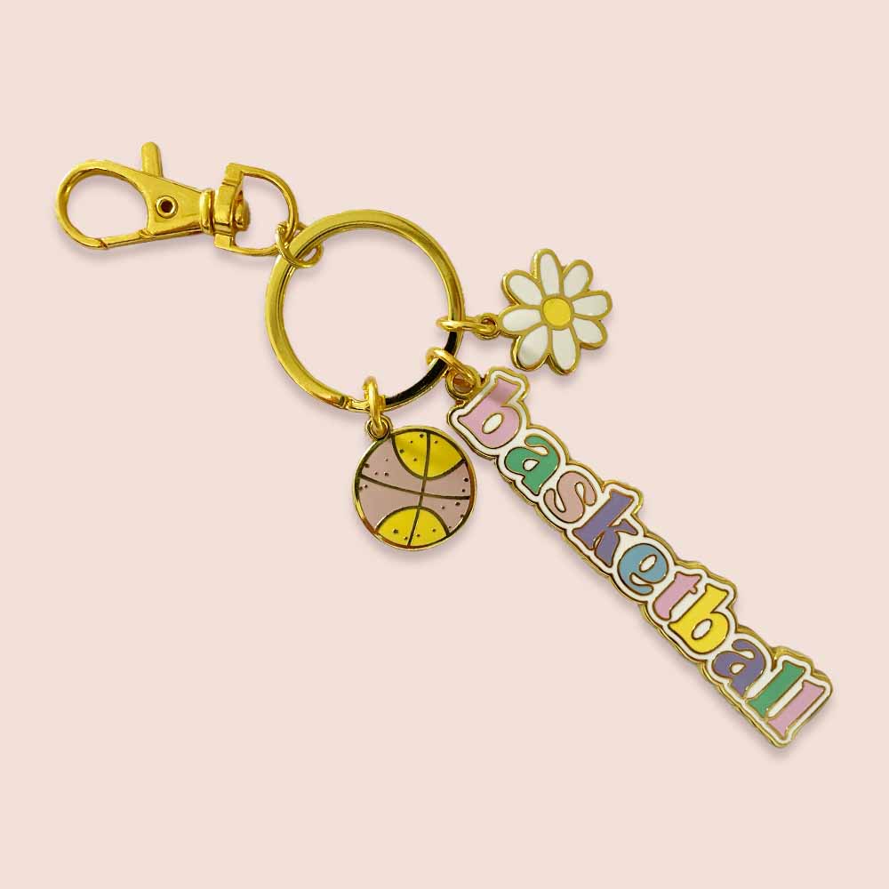 Basketball Charm Keyring