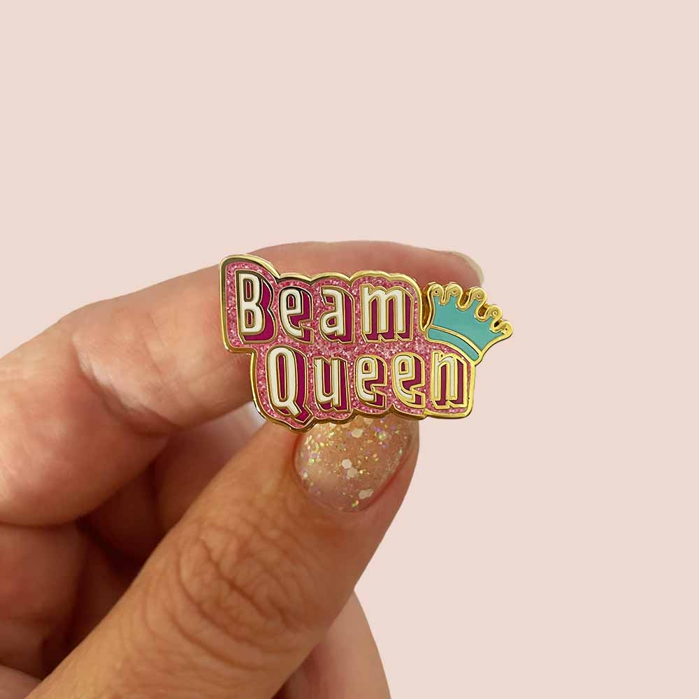 Beam Queen Gymnastics Enamel Pin