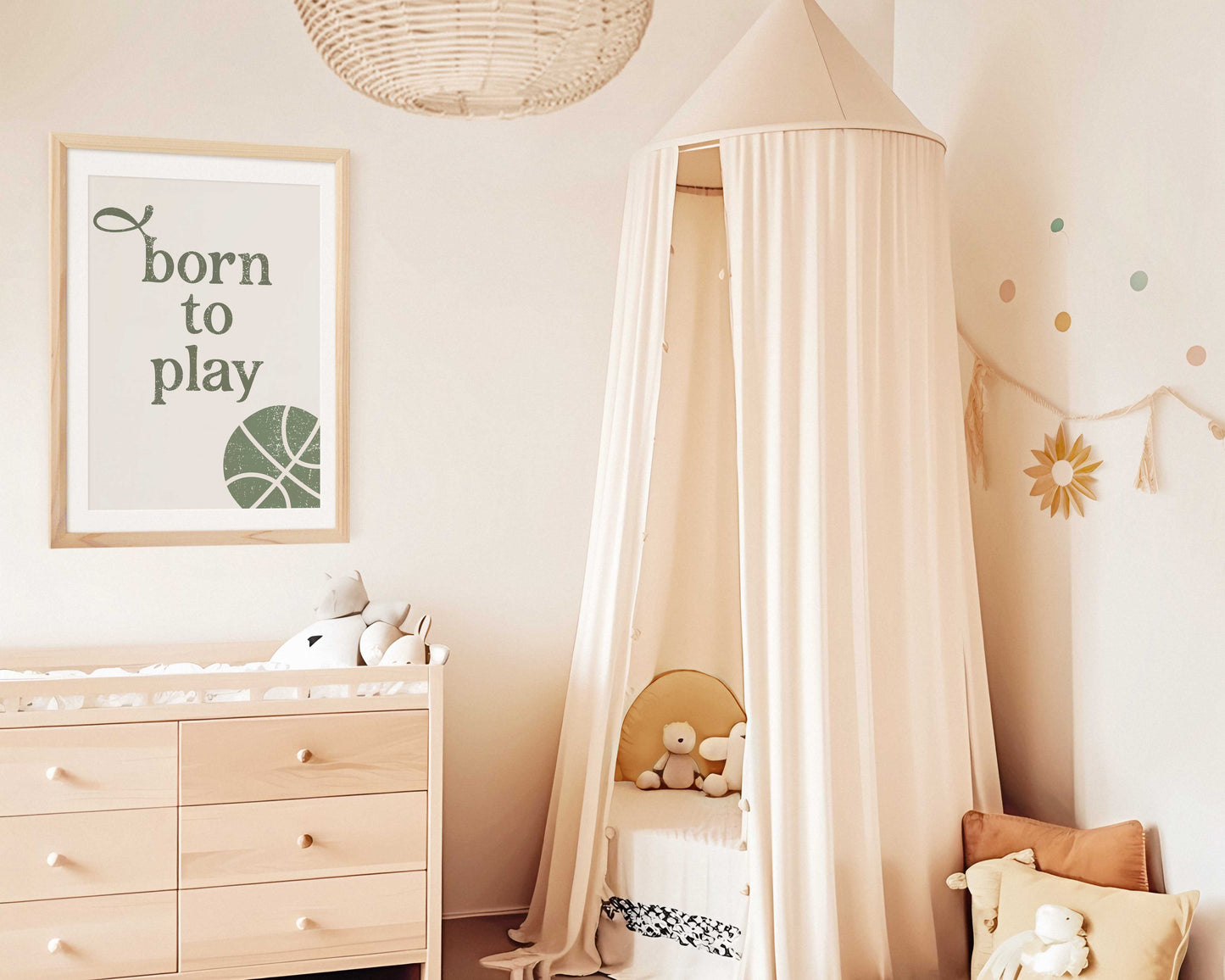 Born to play basketball green