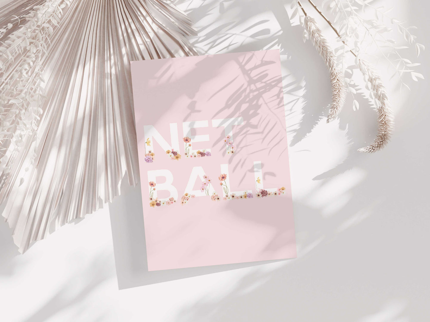 Floral Netball Art Print