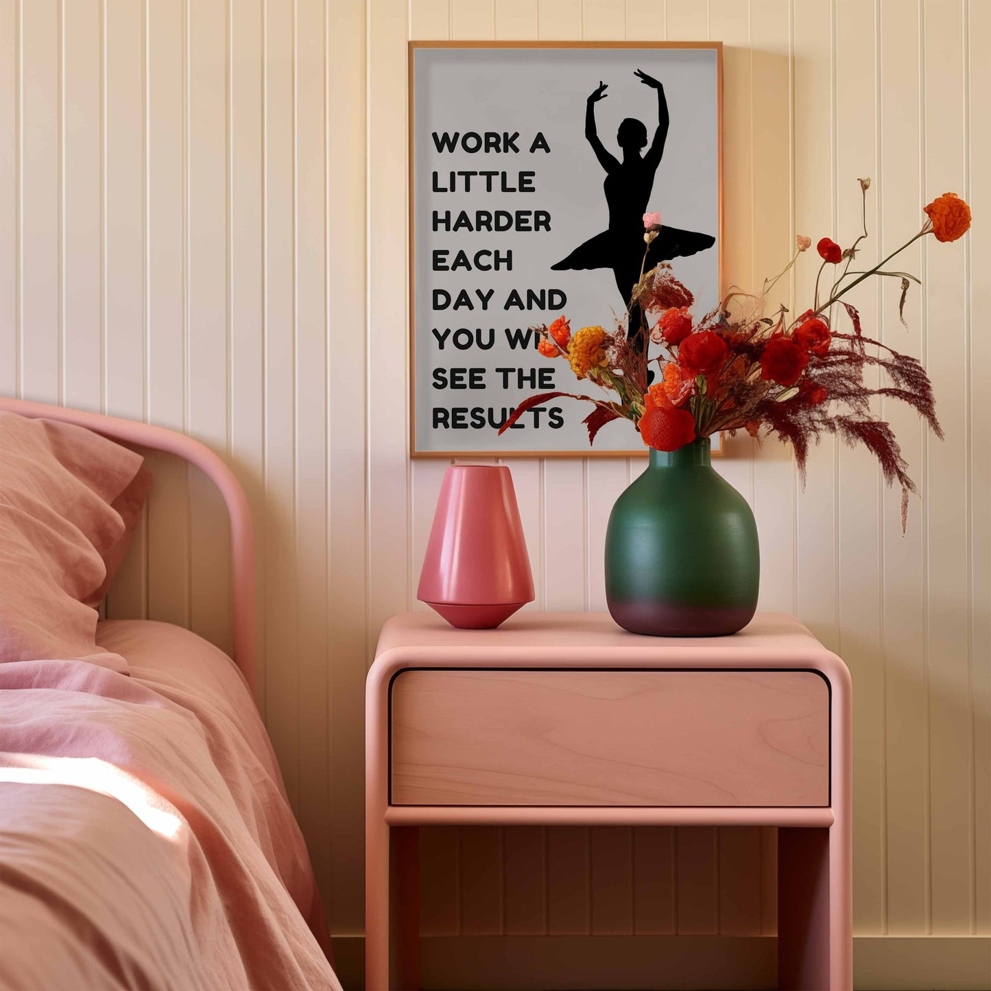 Dance - Work a little harder each day Motivational Print