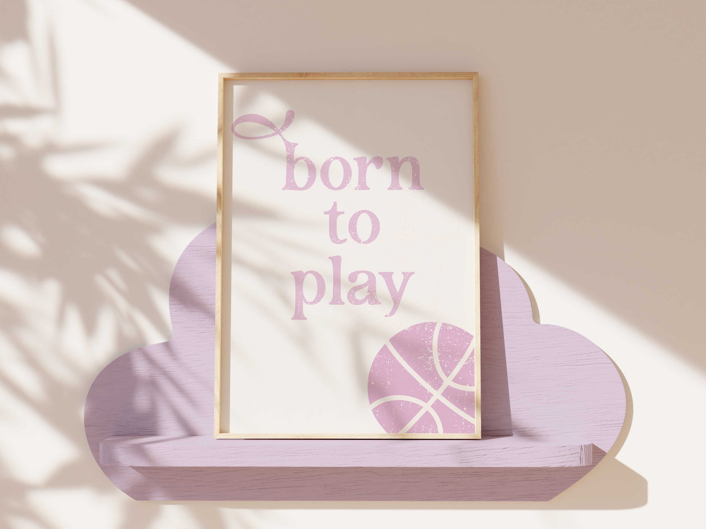 Born to play basketball pink