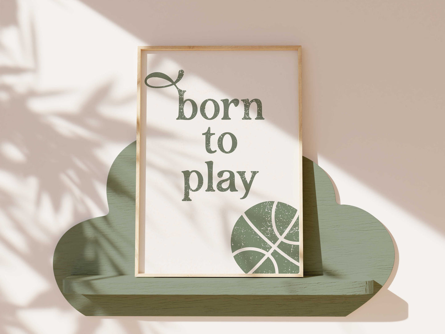 Born to play basketball green